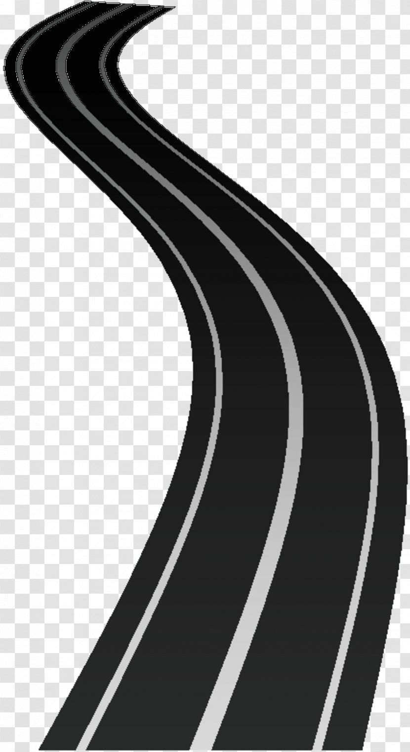 Transport Road Curve Clip Art Southington - Blackandwhite Transparent PNG