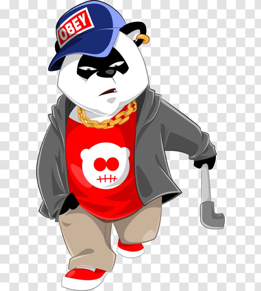 Giant Panda Red T-shirt Clip Art - Tree - Vector Of Small Bad Toothache Transparent PNG