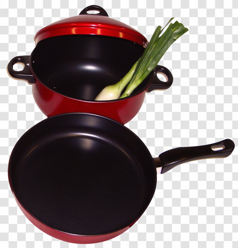 Frying Pan Kitchen Stock Pot Tableware - Saut%c3%a9 - Red Free Hair Material Transparent PNG