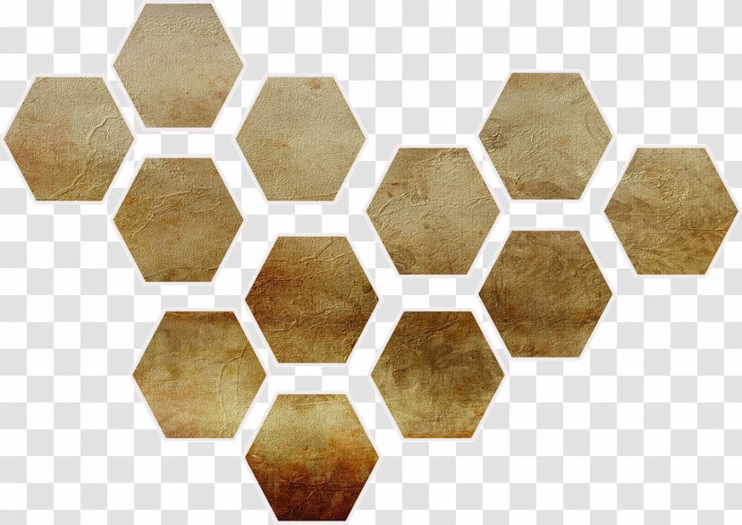 Shape Hexagon Bee Honeycomb - Point Transparent PNG