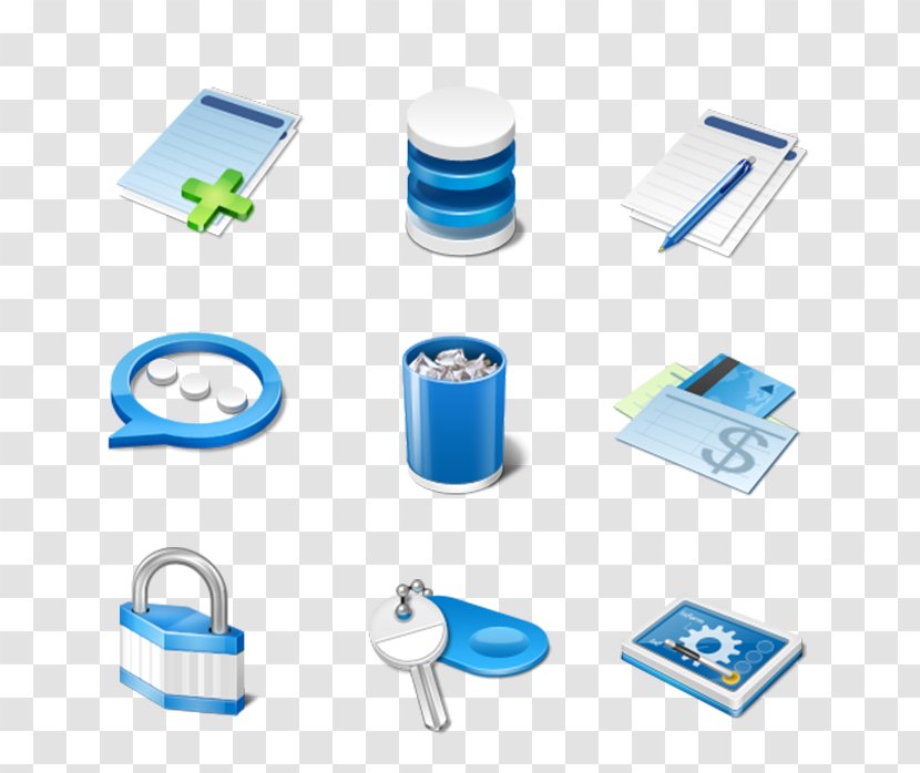 Button Software Icon - Material - Blue Business Transparent PNG
