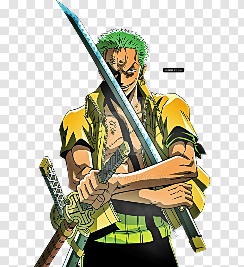 Roronoa Zoro Monkey D. Luffy Dracule Mihawk Zorro Nami - Cartoon - One Piece Transparent PNG