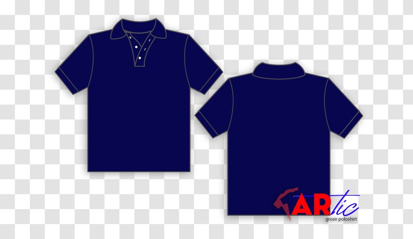 T-shirt Polo Shirt Blue Collar - Purple - Kaos Polos Transparent PNG