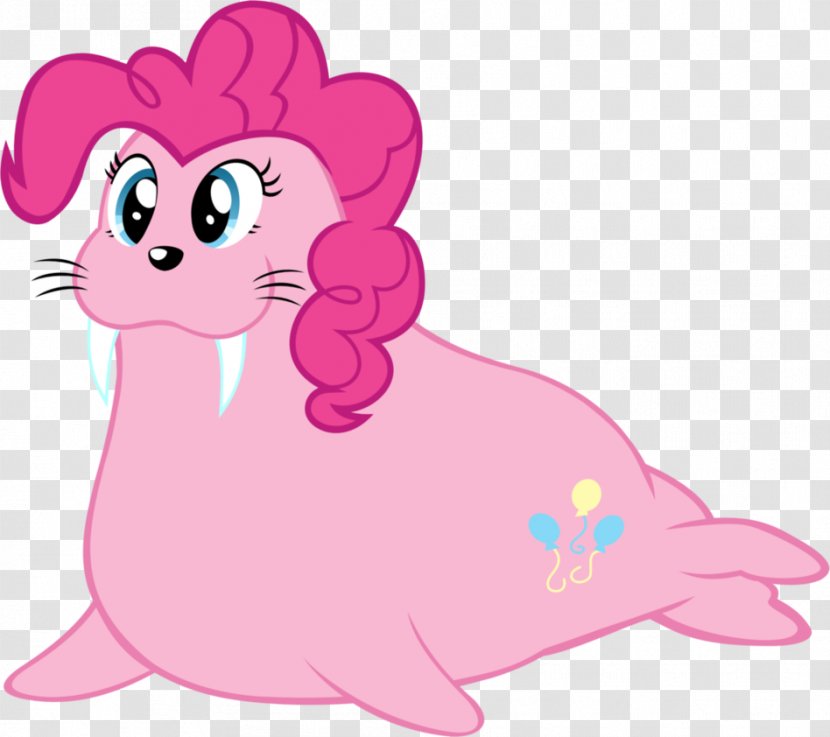 Pinkie Pie Spike Rarity Applejack Pony - Flower - Walrus Transparent PNG