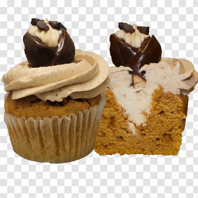 Cupcake Peanut Butter Cup Muffin Praline Cream - Cookie Dough - Chocolate Transparent PNG