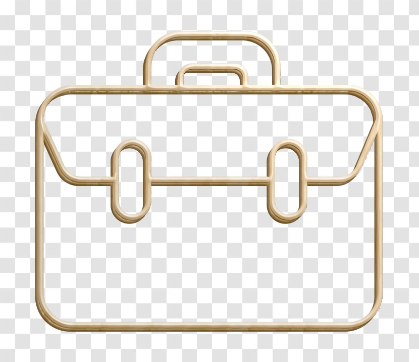 Bag Icon Briefcase Business - Beige Transparent PNG
