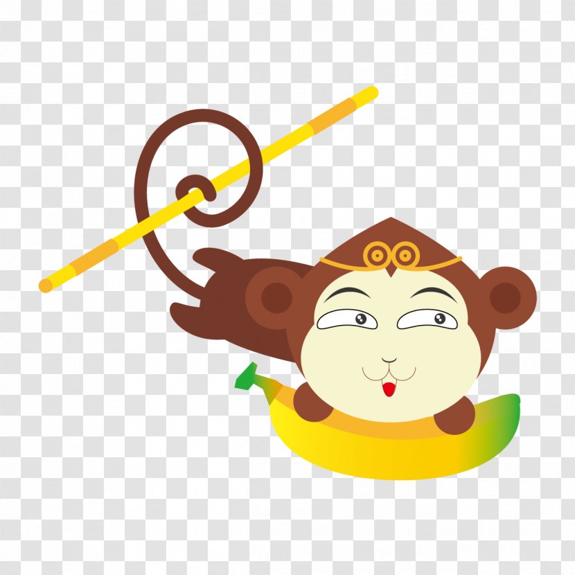 Sun Wukong Monkey Drawing - Vertebrate - Cartoon Flat Vector Transparent PNG