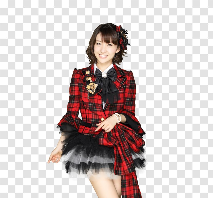 Yuko Oshima AKB48 Team Surprise Not Yet 重力シンパシー - Plaid - Uniform Transparent PNG