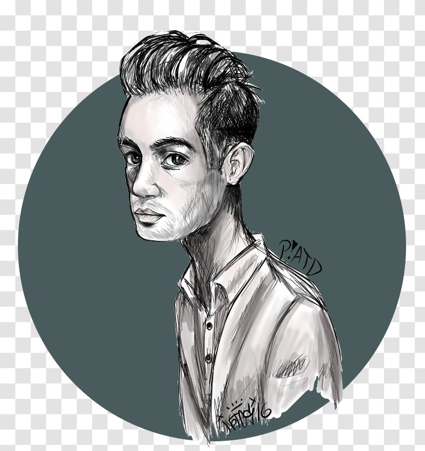 Brendon Urie Panic! At The Disco Fan Art Drawing - Forehead Transparent PNG