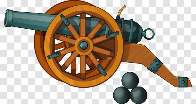 Artillery Firearm Cannon Gun Barrel - Wheel - Ancient Transparent PNG