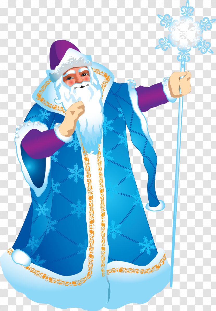 Ded Moroz Snegurochka Santa Claus Grandfather Clip Art - New Year Transparent PNG