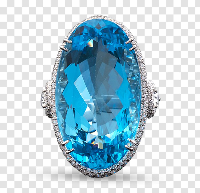 Sapphire Ring Gemstone Diamond Carat - Jewellery - Aquamarine Transparent PNG