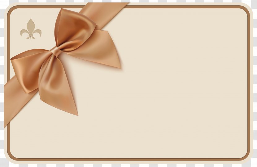 Voucher Ribbon Coupon Gift - Label With Bow Clipart Image Transparent PNG