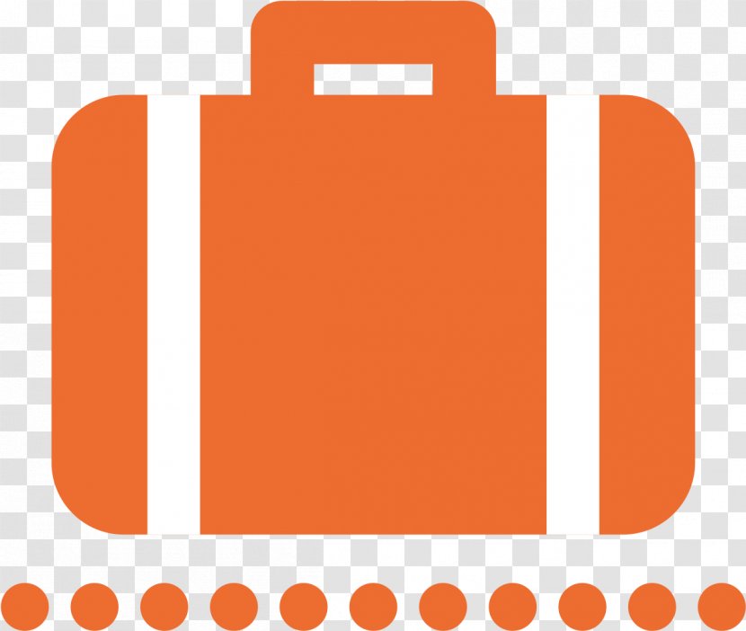Orange Emoji - Suitcase - Rectangle Transparent PNG