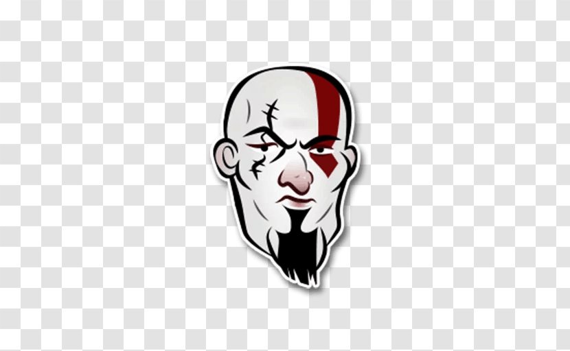 God Of War Telegram Sticker Logo - Face Transparent PNG