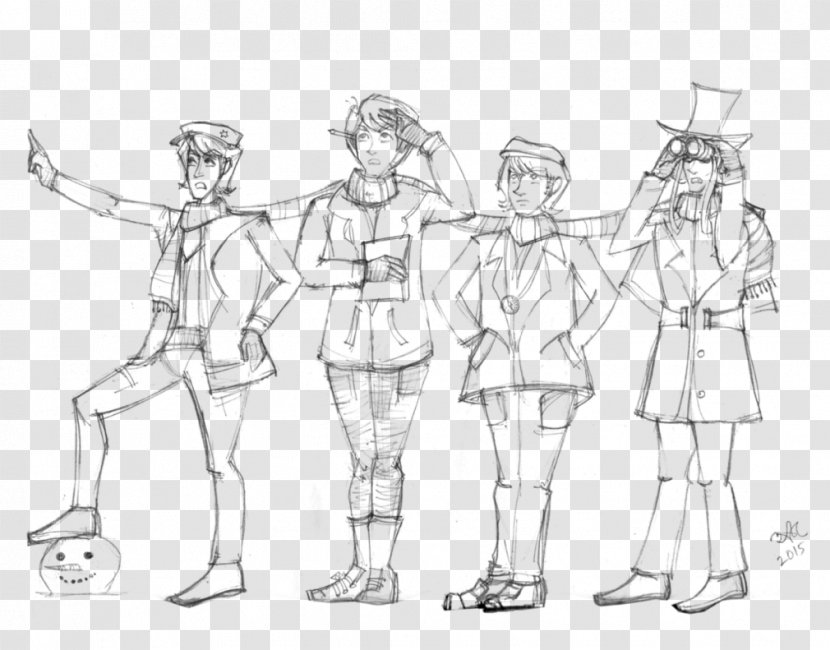 Line Art Drawing Cartoon Sketch - Human - Beatles Transparent PNG