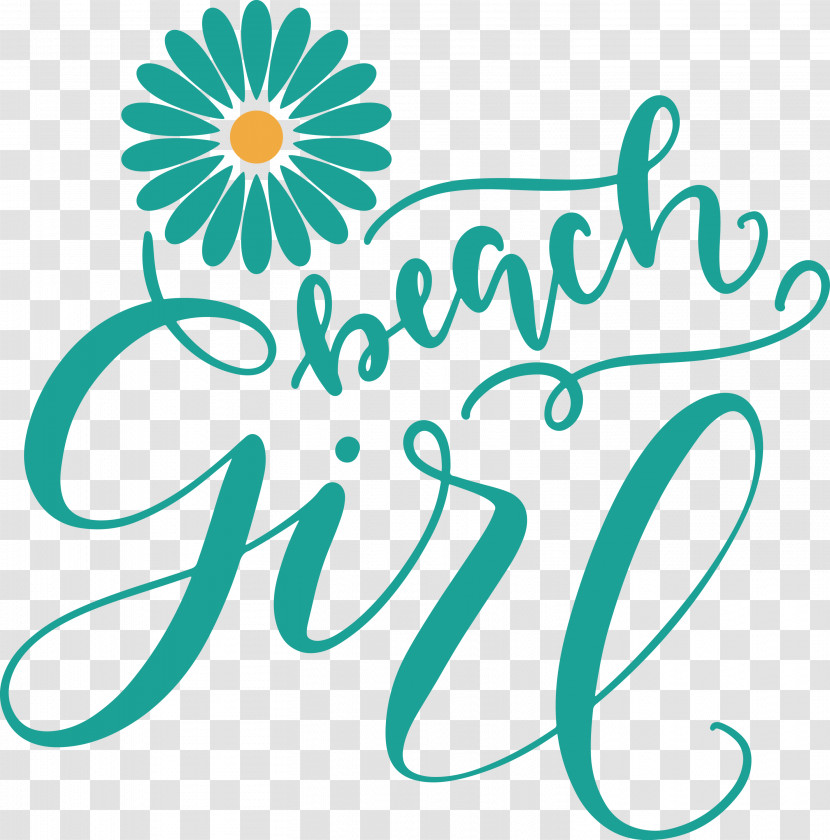 Beach Girl Summer Transparent PNG