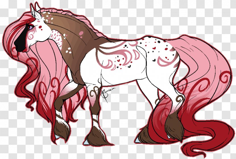 Mustang Unicorn Mane Illustration Muscle - Silhouette - Candied Cherries Transparent PNG
