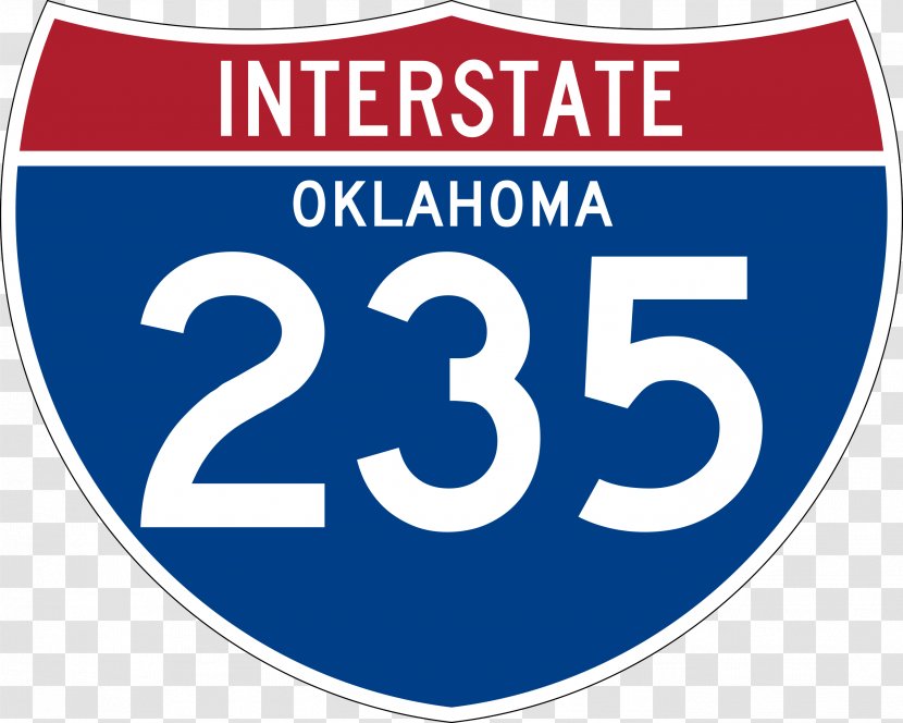 Interstate 235 244 240 US Highway System Logo - Text Transparent PNG