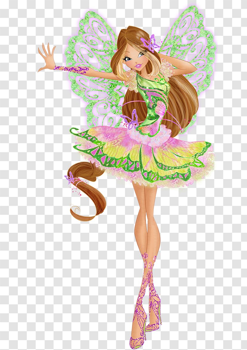 Flora Bloom Stella Aisha Tecna - Fairy - Save The First Dance Transparent PNG