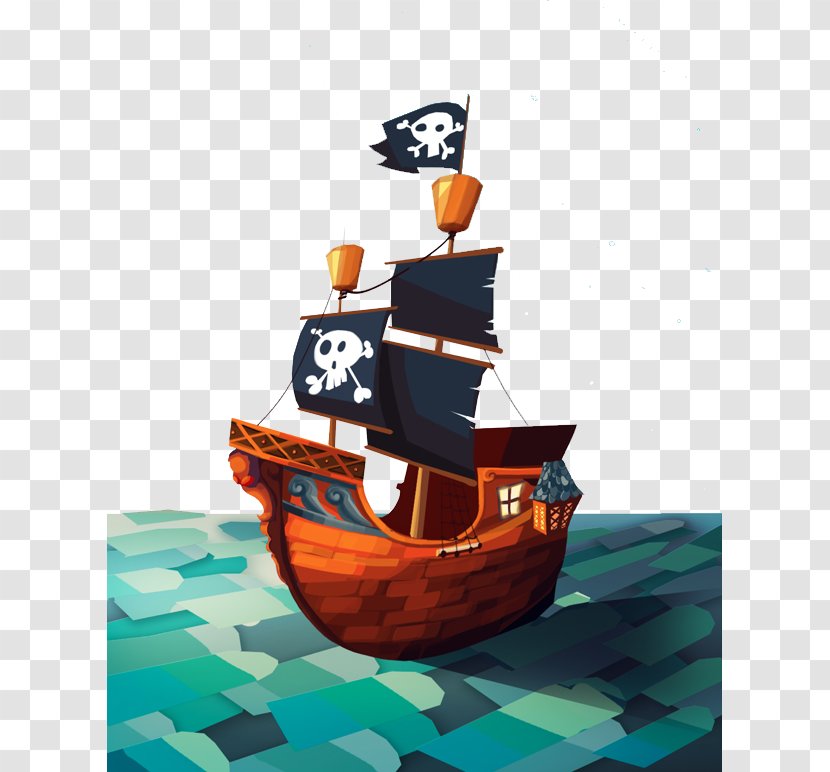 Plunder Pirates Piracy Ship Illustration - Sailing - Pirate Transparent PNG