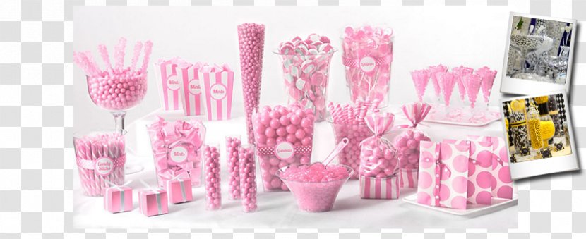 Buffet Candy Table Pink Bar - Confectionery Transparent PNG
