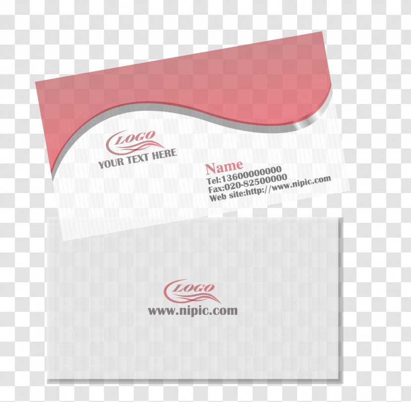 Paper Brand Logo Font - Vector Business Card Transparent PNG