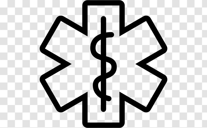 Star Of Life Emergency Medical Services Technician Certified First Responder Rod Asclepius Transparent PNG