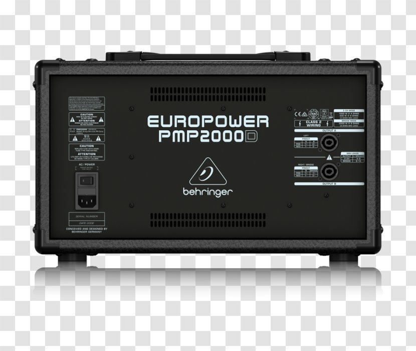 Microphone BEHRINGER Europower PMP2000D Audio Mixers Behringer PMP500MP3 Powered Mixer - Cartoon - Multiple Band Promo Photo Transparent PNG