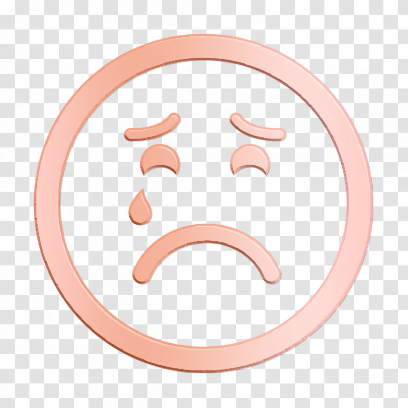 Emotions Rounded Icon Sad Suffering Crying Emoticon Face Icon Sad Icon Transparent PNG