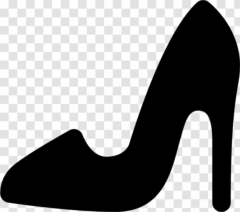 Highheeled Shoe High Heels - Footwear - Blackandwhite Transparent PNG