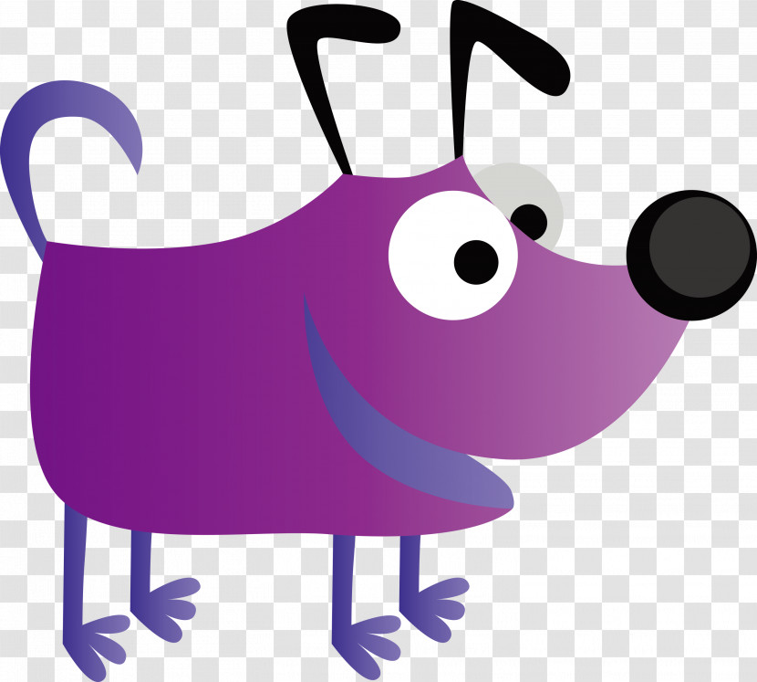 Purple Cartoon Violet Snout Animation Transparent PNG