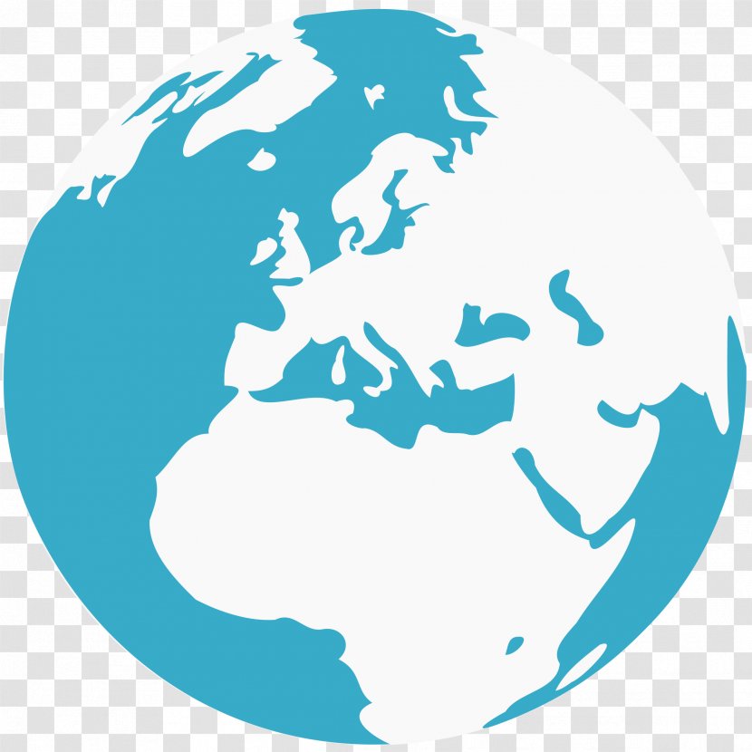 The Day Earth Smiled Globe Clip Art - Blue - WORLD Transparent PNG