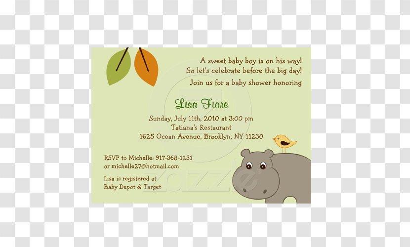 Wedding Invitation Green Baby Shower Convite - Infant - Birth Announcement Transparent PNG