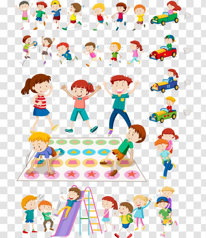 Child Royalty-free Play Illustration - Happiness - Vector Kids Playing Games Transparent PNG