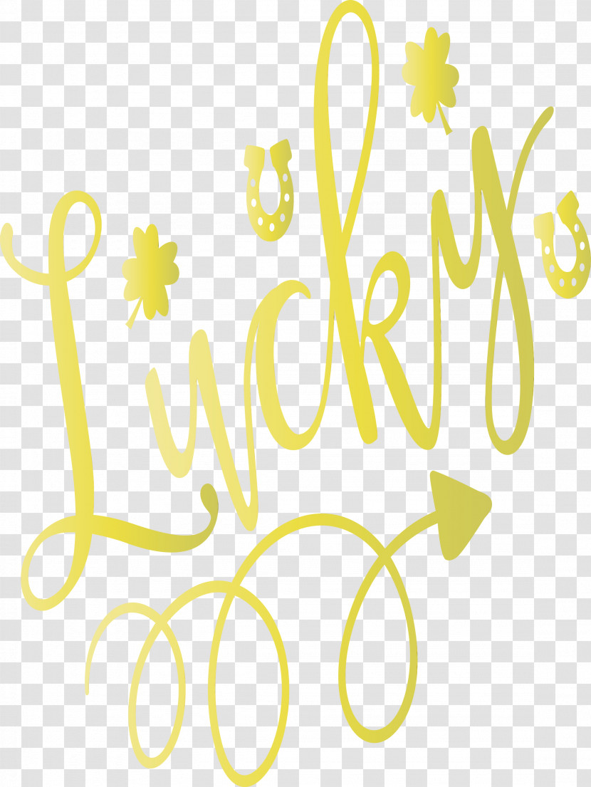 Text Font Yellow Line Calligraphy Transparent PNG