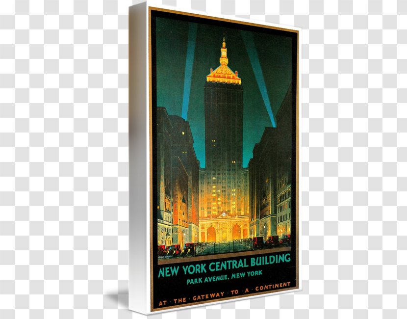 Helmsley Building Poster Park Avenue Art Deco - NEW YORK BUILDINGS Transparent PNG
