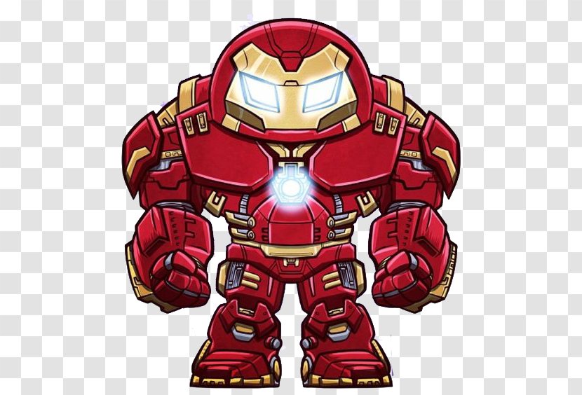 Iron Man Hulkbusters Vision Ultron - Frame - Q Version Of Transparent PNG