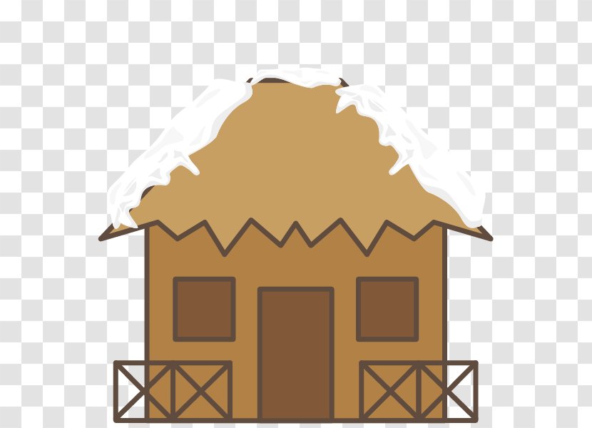Roof House Snow Euclidean Vector - Thatching - Wood Transparent PNG