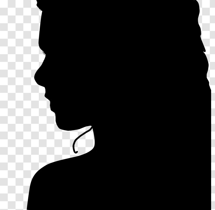 Silhouette Light Black And White - Chin Transparent PNG