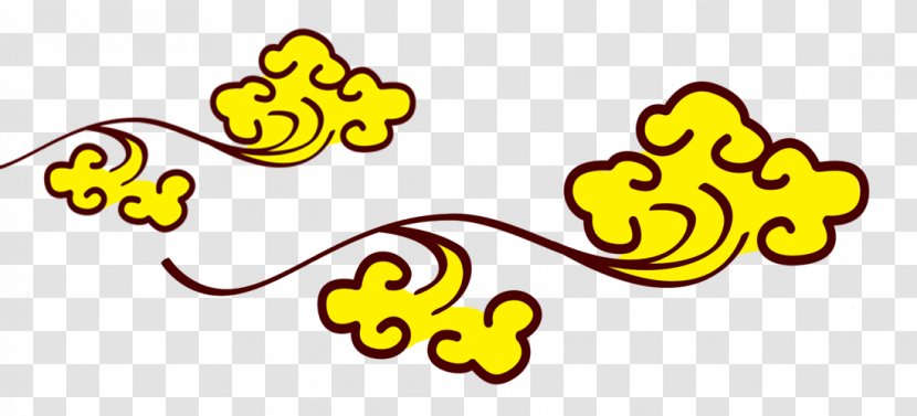 Cloud Download Yellow - Clouds Transparent PNG