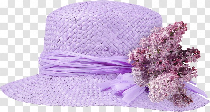 Straw Hat Sombrero Purple Headgear Transparent PNG