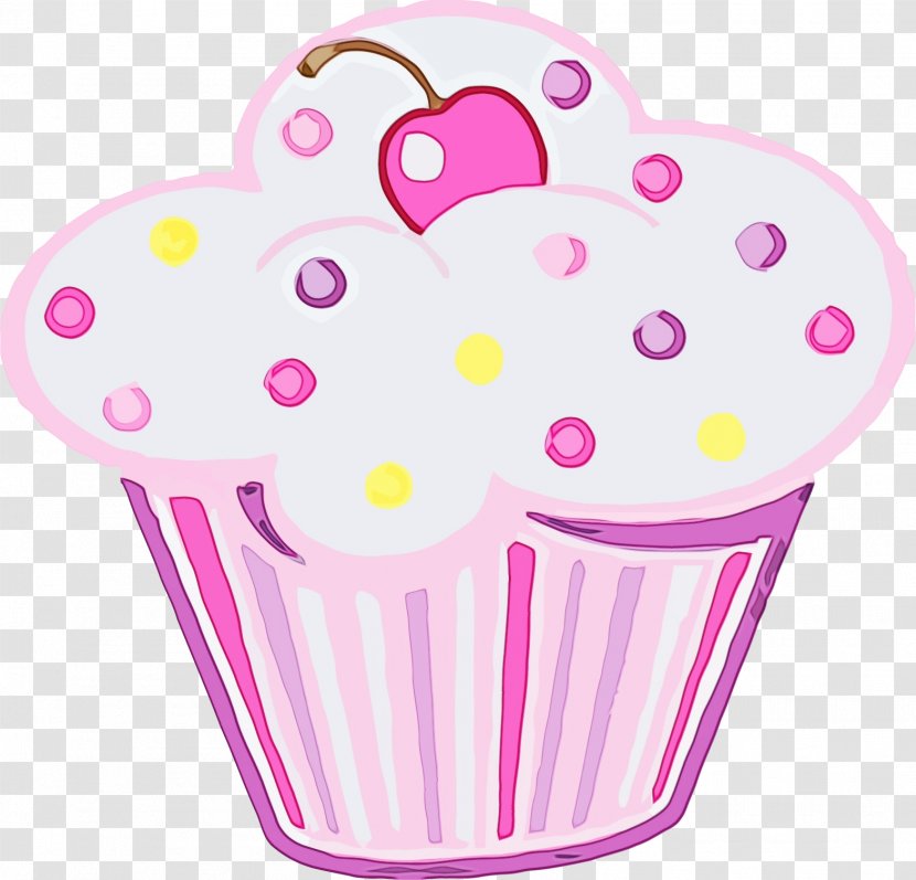 Pink Birthday Cake - Cookware And Bakeware - Heart Polka Dot Transparent PNG