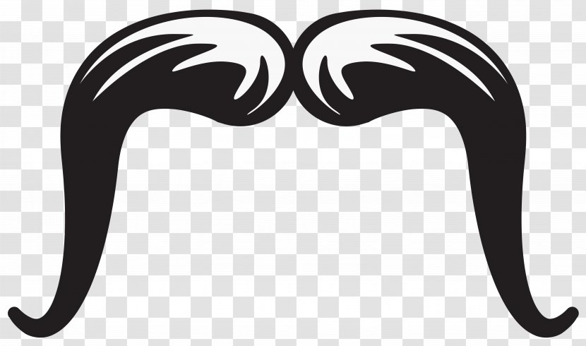 Movember Handlebar Moustache Clip Art - Monochrome Photography - Trucker Stache Clipart Image Transparent PNG