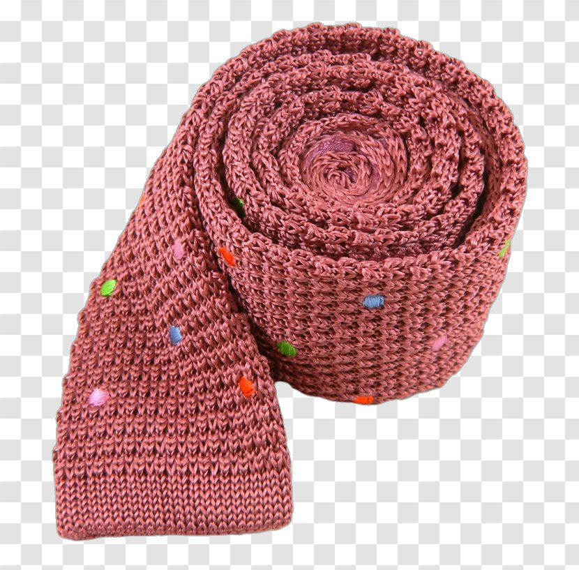 Scarf Crochet Magenta Wool - Tie Rose Transparent PNG