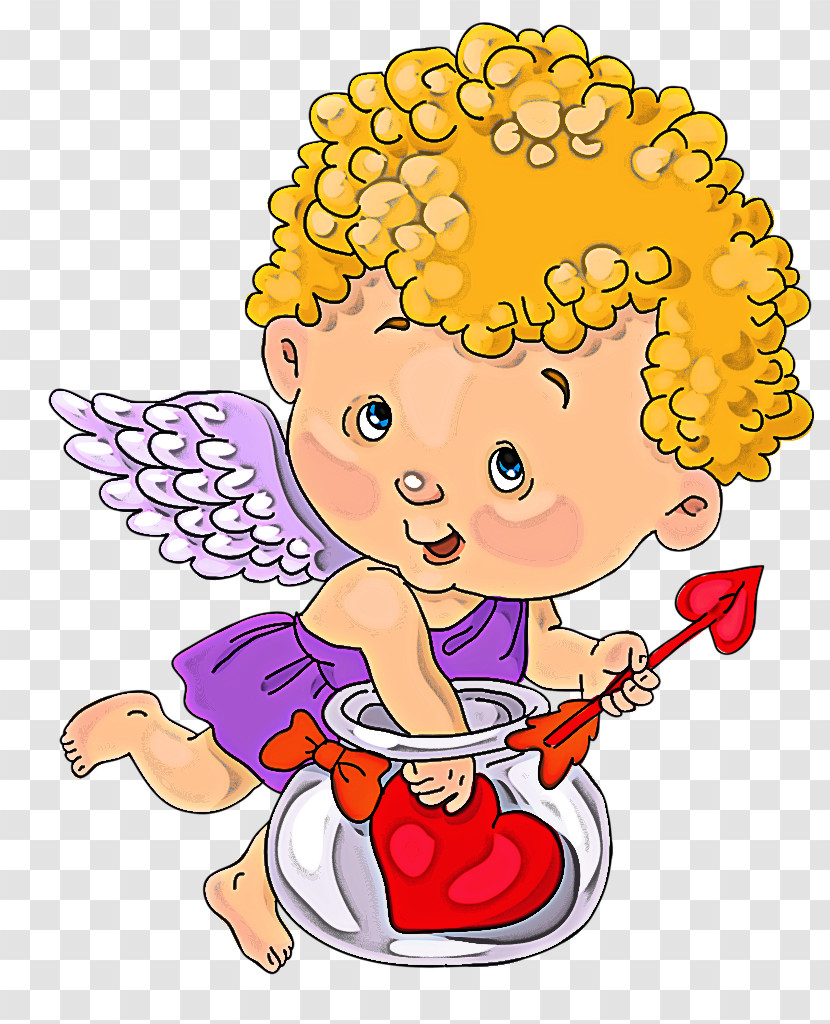 Cartoon Child Cupid Transparent PNG