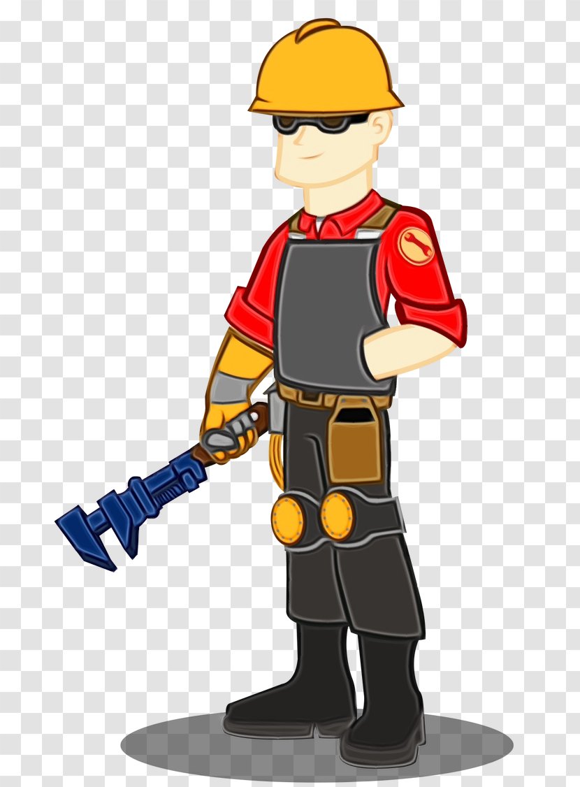 Firefighter - Construction Worker - Figurine Jackhammer Transparent PNG