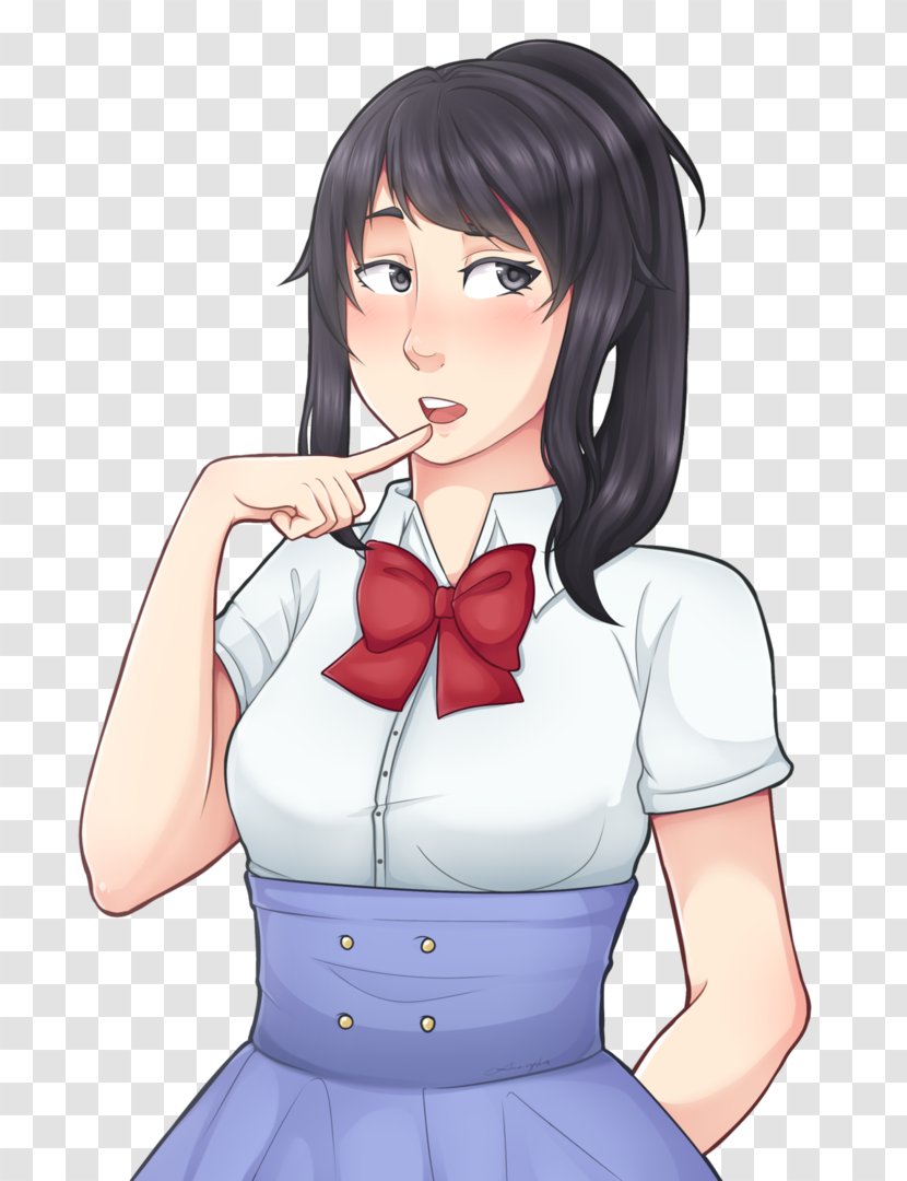 Yandere Simulator Art Image Drawing - Flower - Student Situation Transparent PNG
