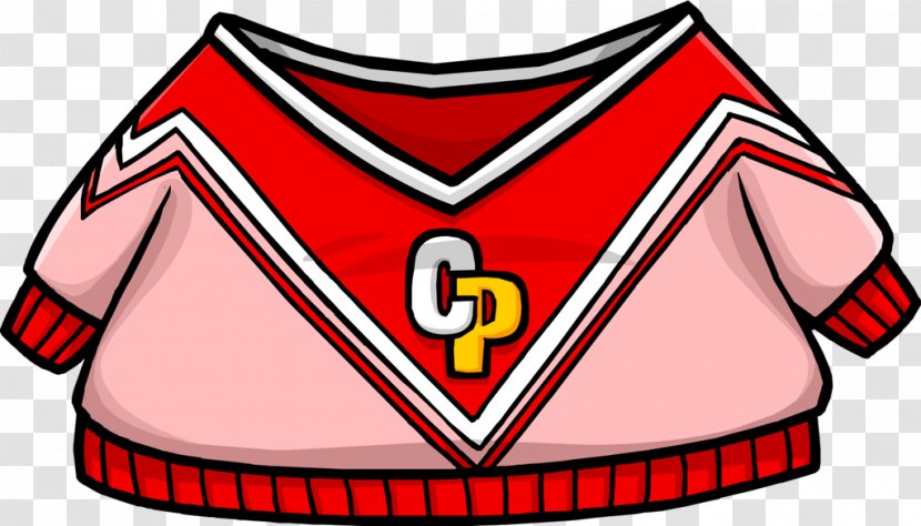 Club Penguin Cheerleading Uniform T-shirt Sweater Clip Art - Crew Neck - Pictures Of Pom Poms Transparent PNG