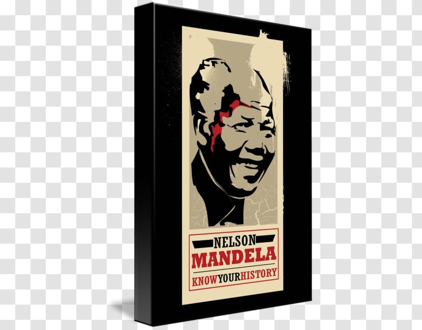 Gallery Wrap Canvas T-shirt Poster Art - Nelson Mandela Transparent PNG